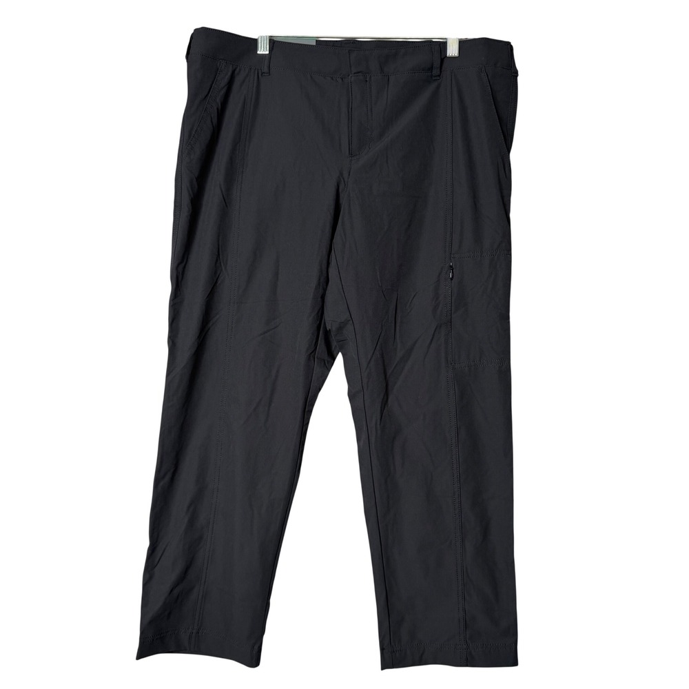 Kirkland Signature Travel Pant Ladies 12 Black Lightweight Stretch Gorpcore